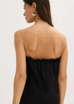 Discount Blusa sin mangas con contenido de lino Mujer Camisas Y Blusas|Camisetas