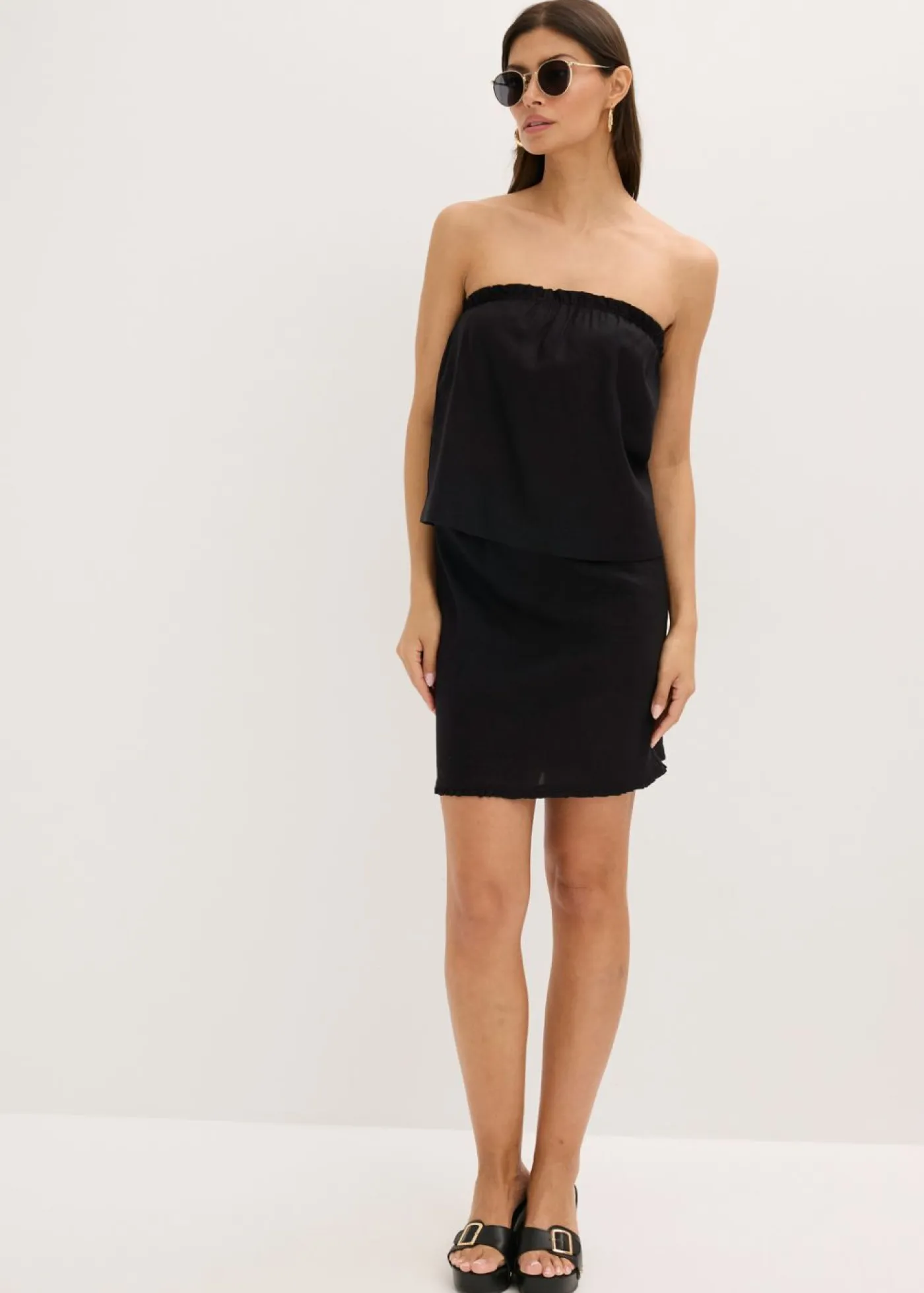 Discount Blusa sin mangas con contenido de lino Mujer Camisas Y Blusas|Camisetas