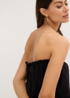 Discount Blusa sin mangas con contenido de lino Mujer Camisas Y Blusas|Camisetas