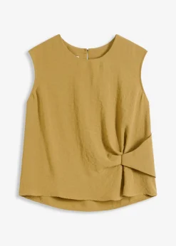 Best Blusa sin mangas con nudos Mujer Camisas Y Blusas|Camisetas