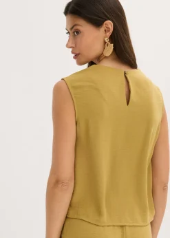 Best Blusa sin mangas con nudos Mujer Camisas Y Blusas|Camisetas