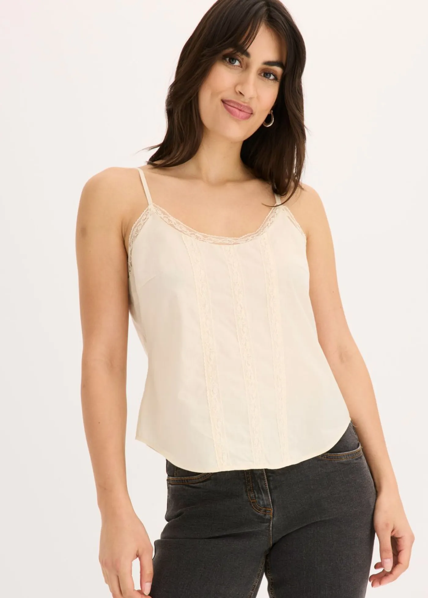 Best Blusa sin mangas de algodón puro con bordado calado Mujer Camisas Y Blusas|Camisetas