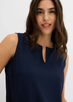 Hot Blusa sin mangas de viscosa suave Mujer Camisas Y Blusas|Camisetas