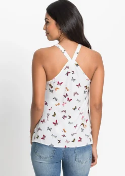Best Blusa sin mangas de viscosa pura Mujer Camisas Y Blusas|Camisetas