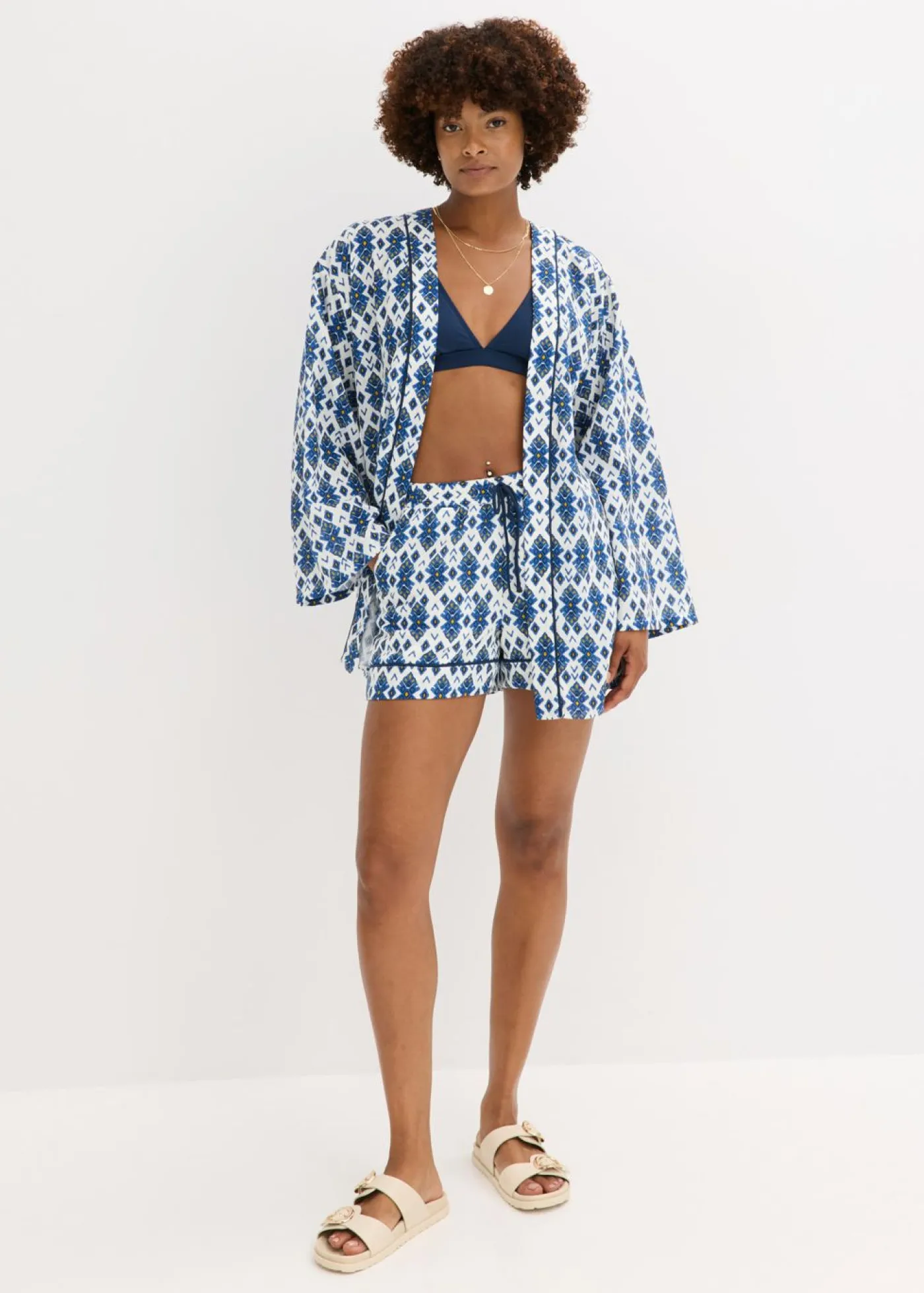 Hot Blusa tipo kimono Mujer Conjuntos De Ropa|Camisas Y Blusas