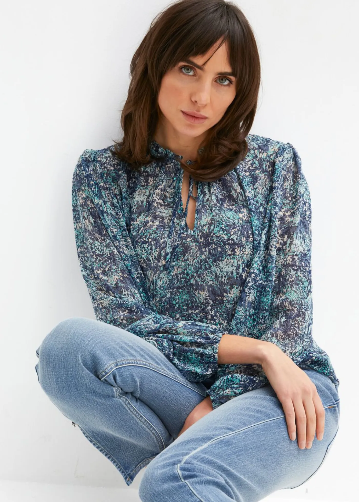 Online Blusa tipo túnica Mujer Camisas Y Blusas