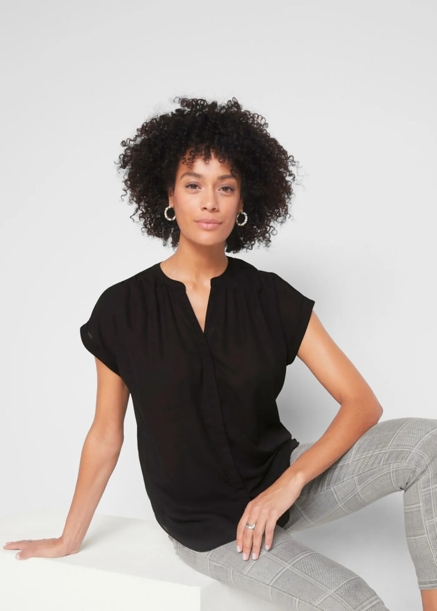 Online Blusa tipo túnica Mujer Camisas Y Blusas