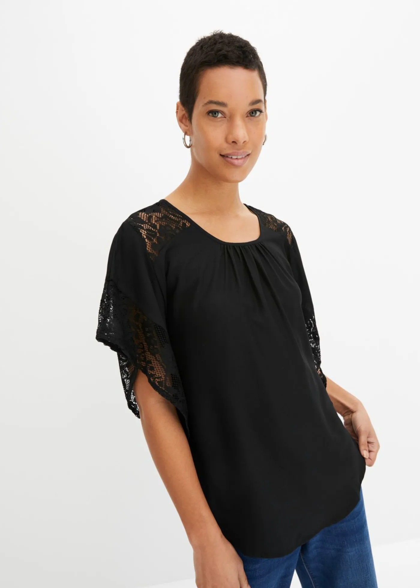 Outlet Blusa tipo túnica con aplicaciones Mujer Camisas Y Blusas