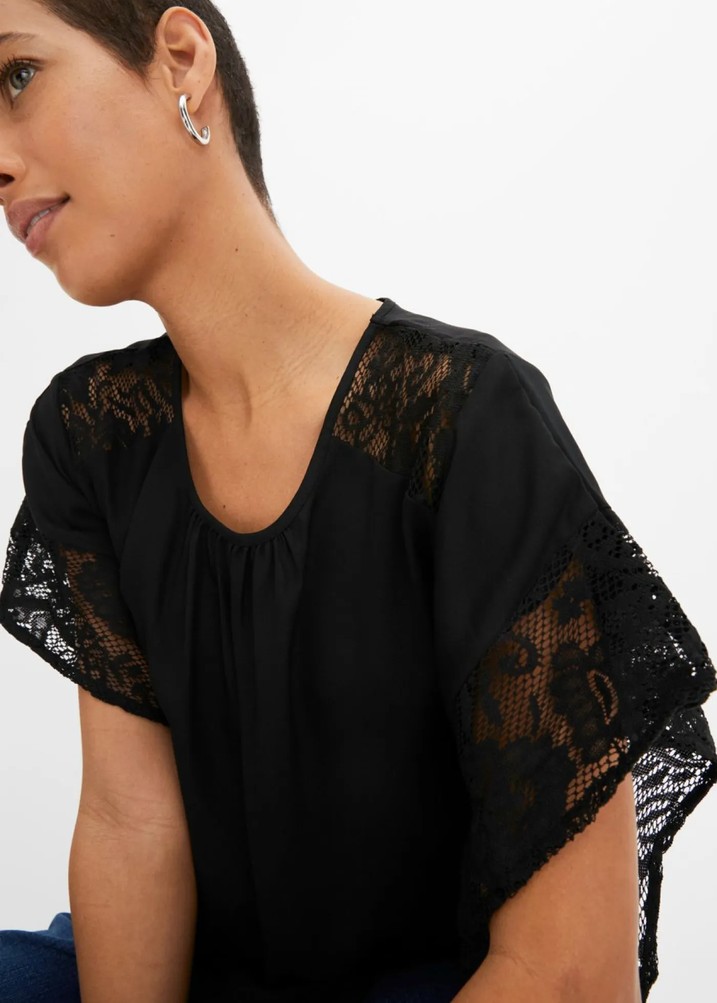 Outlet Blusa tipo túnica con aplicaciones Mujer Camisas Y Blusas