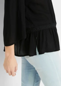 Blusa tipo túnica con escote cuadrado Mujer Camisas Y Blusas