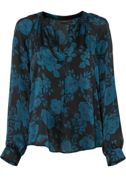 Clearance Blusa tipo túnica con ligero crepé Mujer Camisas Y Blusas