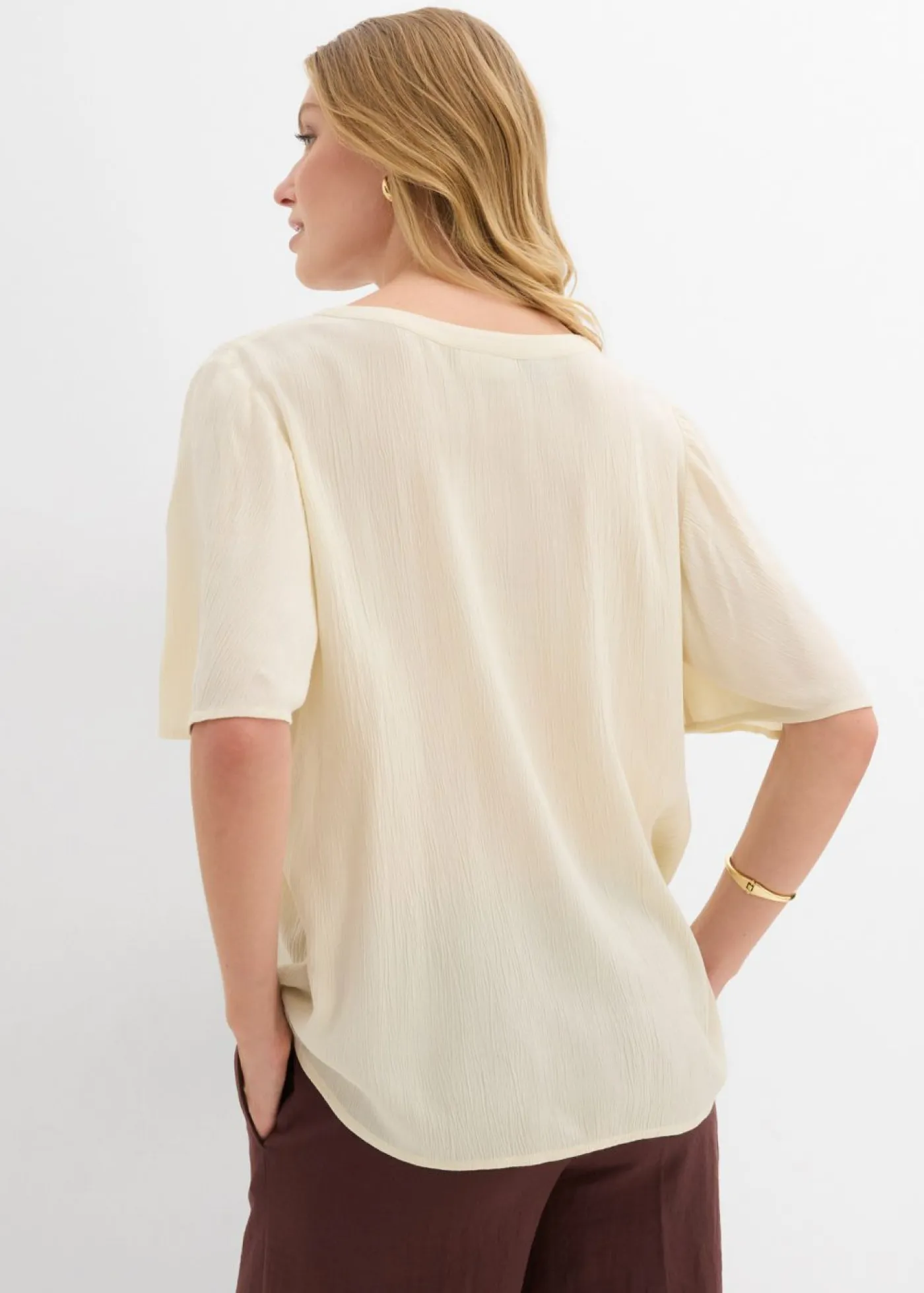 Hot Blusa tipo túnica con mangas de murciélago Mujer Camisas Y Blusas