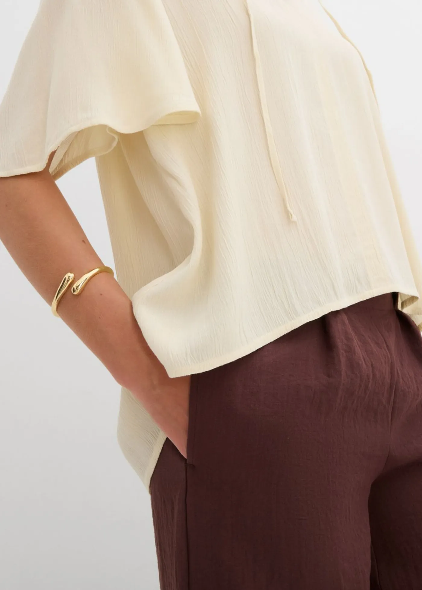 Hot Blusa tipo túnica con mangas de murciélago Mujer Camisas Y Blusas