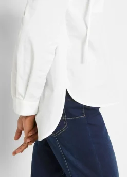 Blusa tipo túnica de algodón orgánico puro Mujer Camisas Y Blusas