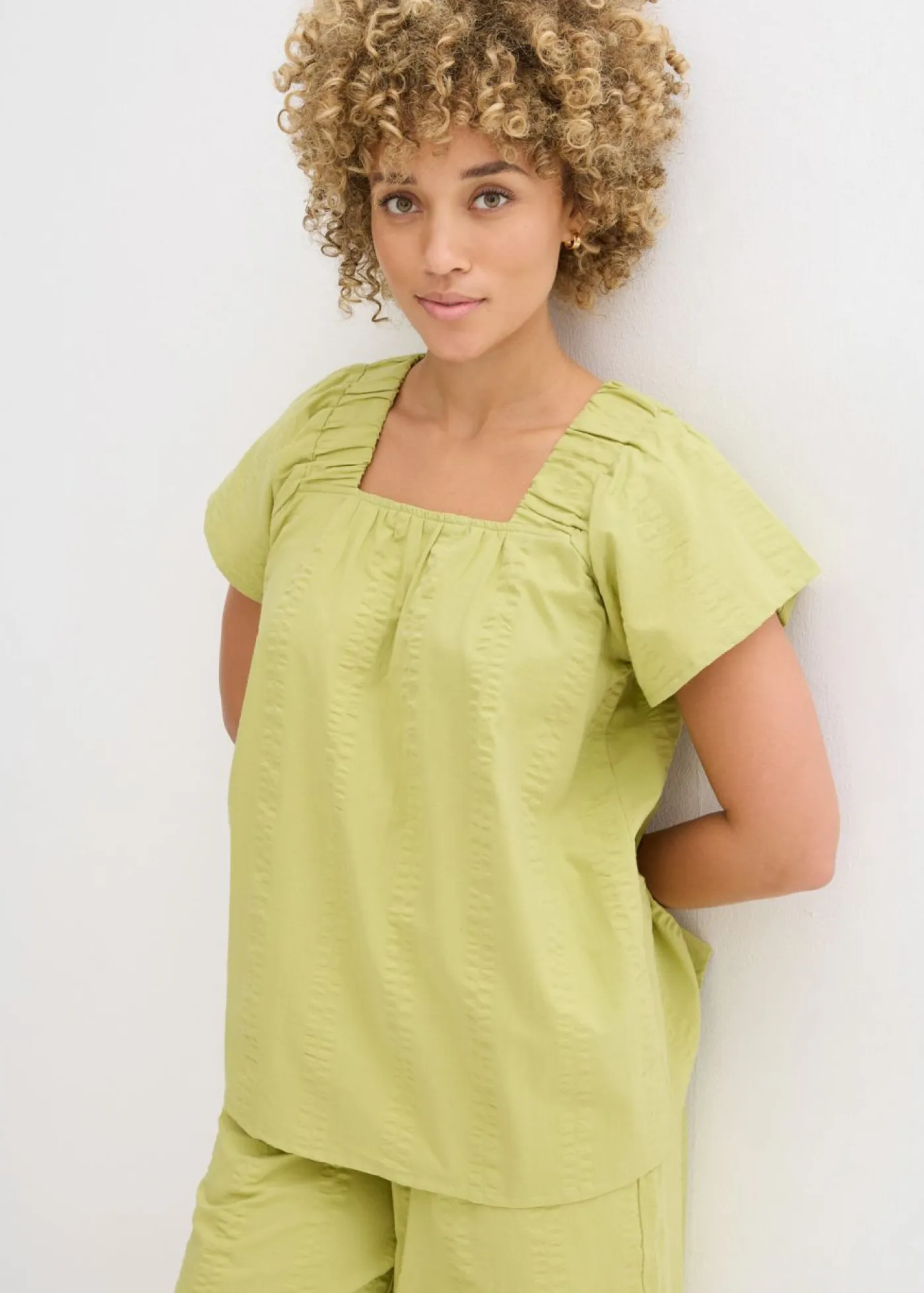 Discount Blusa tipo túnica de milrayas de algodón Mujer Camisas Y Blusas