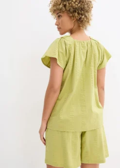 Discount Blusa tipo túnica de milrayas de algodón Mujer Camisas Y Blusas