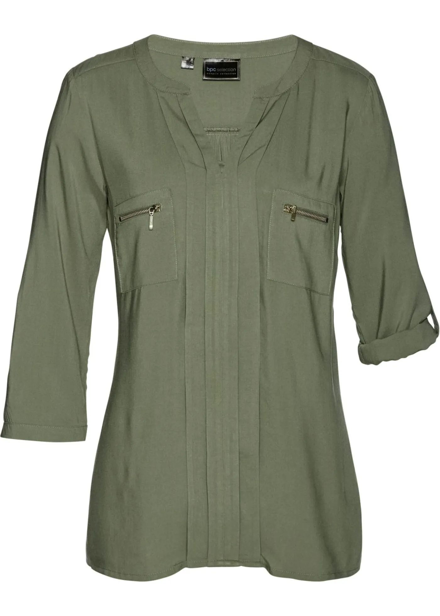 New Blusa tipo túnica de viscosa fluida Mujer Camisas Y Blusas