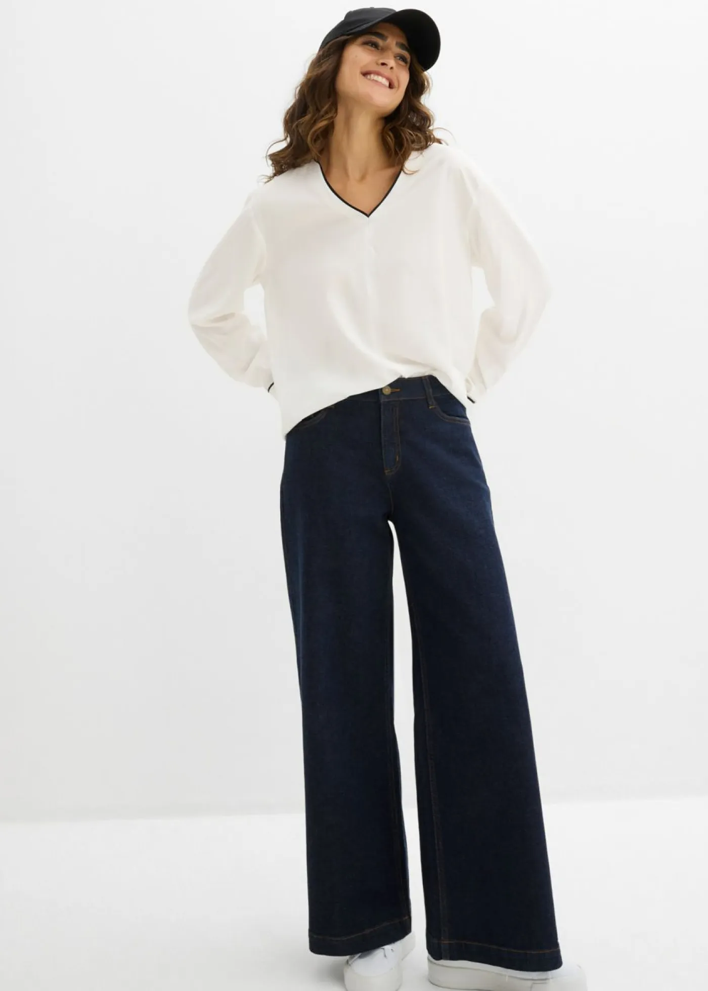 Outlet Blusa tipo túnica de viscosa fluida Mujer Camisas Y Blusas