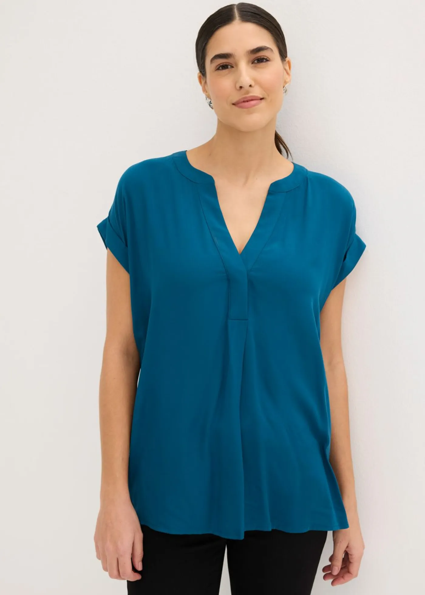 Discount Blusa tipo túnica de viscosa pura Mujer Camisas Y Blusas