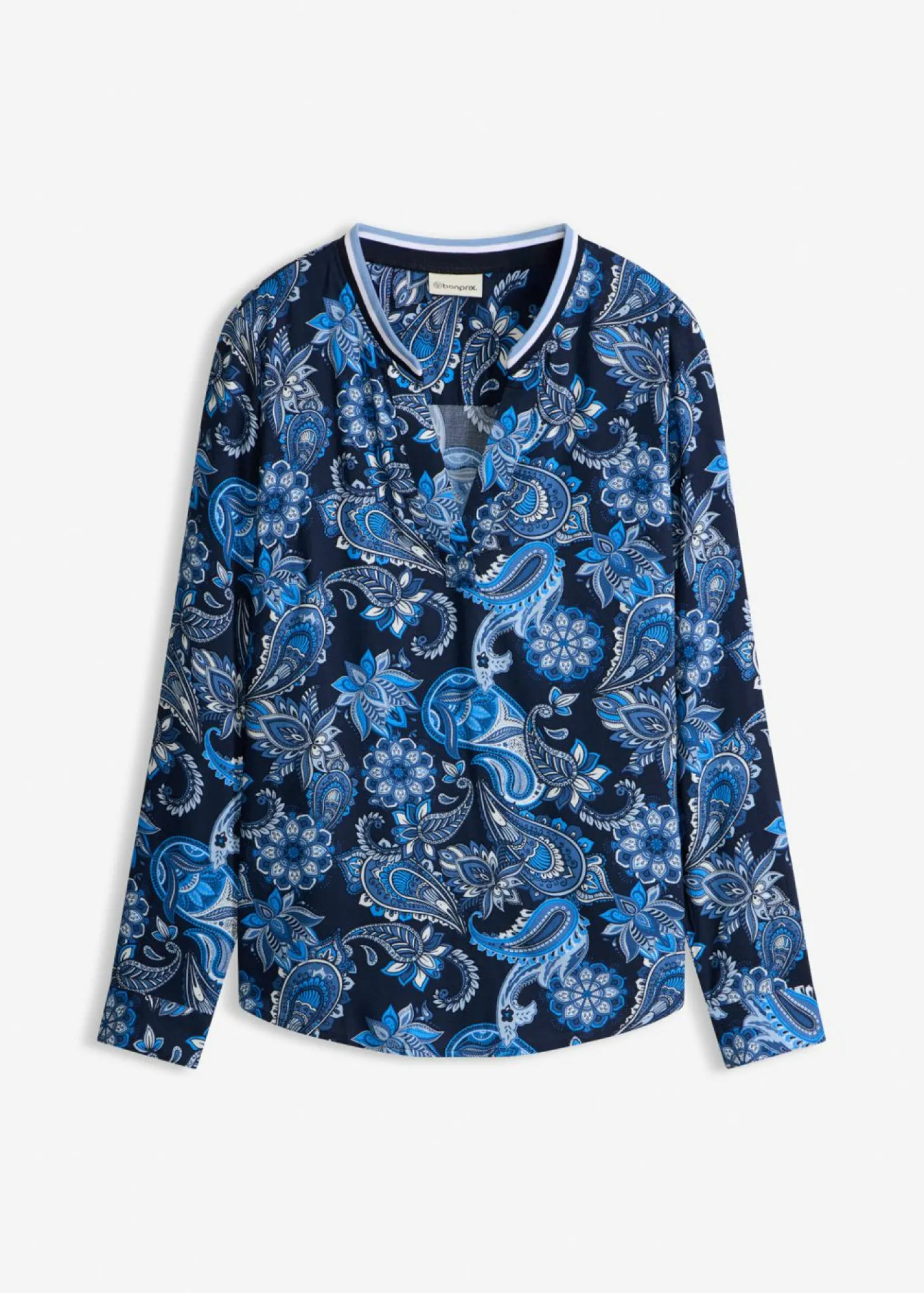 Blusa tipo túnica de viscosa fluida Mujer Camisas Y Blusas