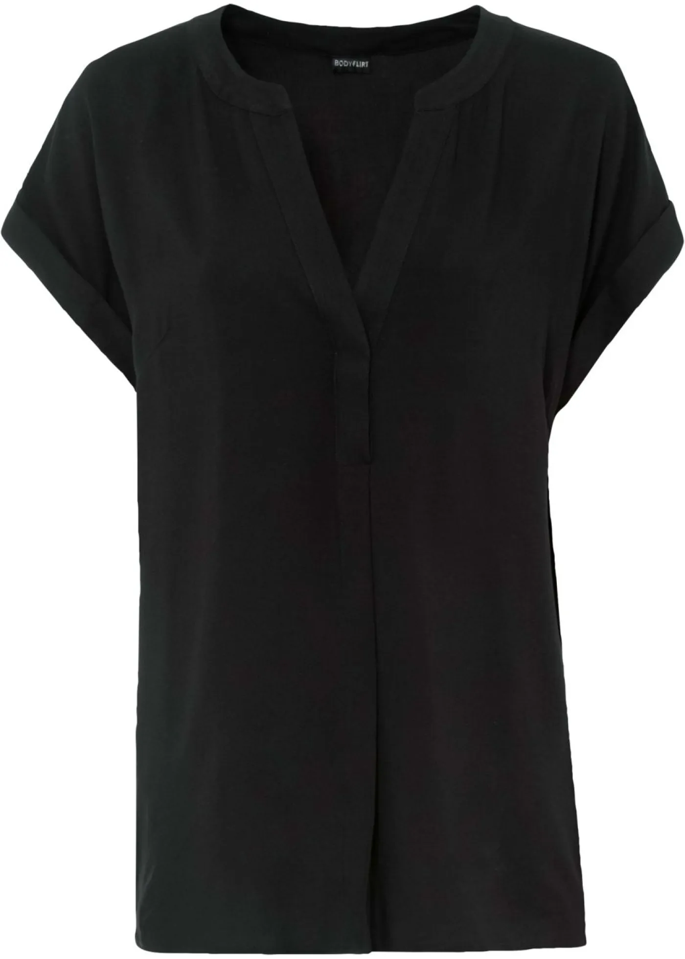 New Blusa tipo túnica de viscosa pura Mujer Camisas Y Blusas