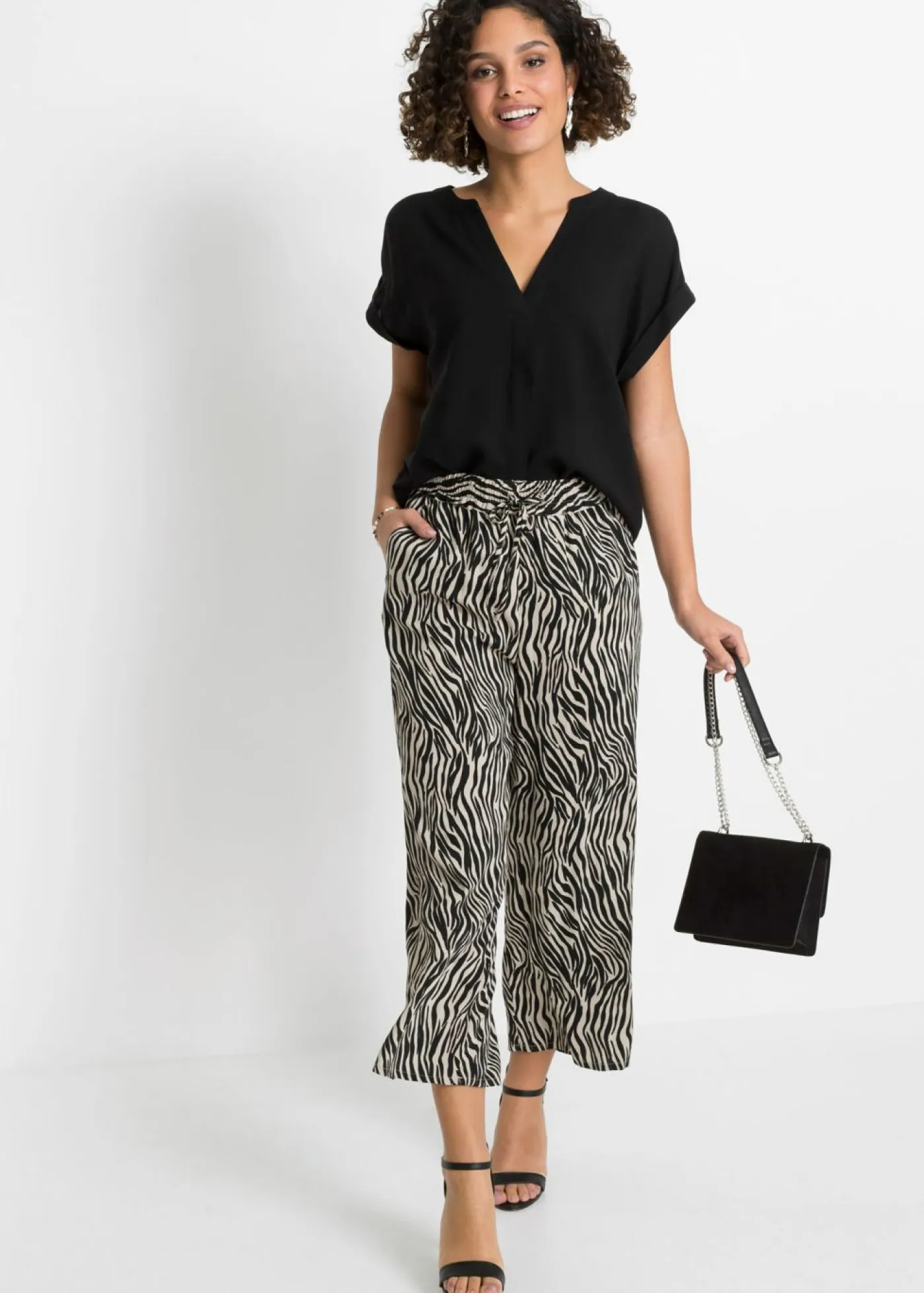New Blusa tipo túnica de viscosa pura Mujer Camisas Y Blusas