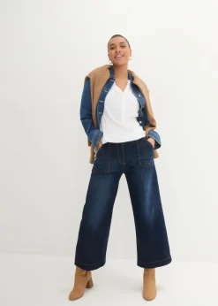 Best Blusa tipo túnica de viscosa suave Mujer Camisas Y Blusas