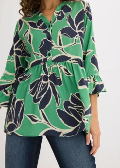 Outlet Blusa tipo túnica de viscosa fluida Mujer Camisas Y Blusas