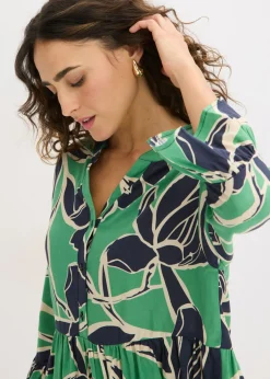 Outlet Blusa tipo túnica de viscosa fluida Mujer Camisas Y Blusas