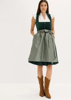 Clearance Blusa tirolesa con cuello alto y volantes en las mangas Mujer Camisas Y Blusas