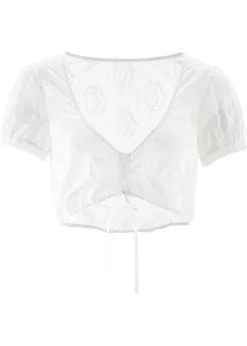 Clearance Blusa tirolesa de encaje Mujer Camisas Y Blusas