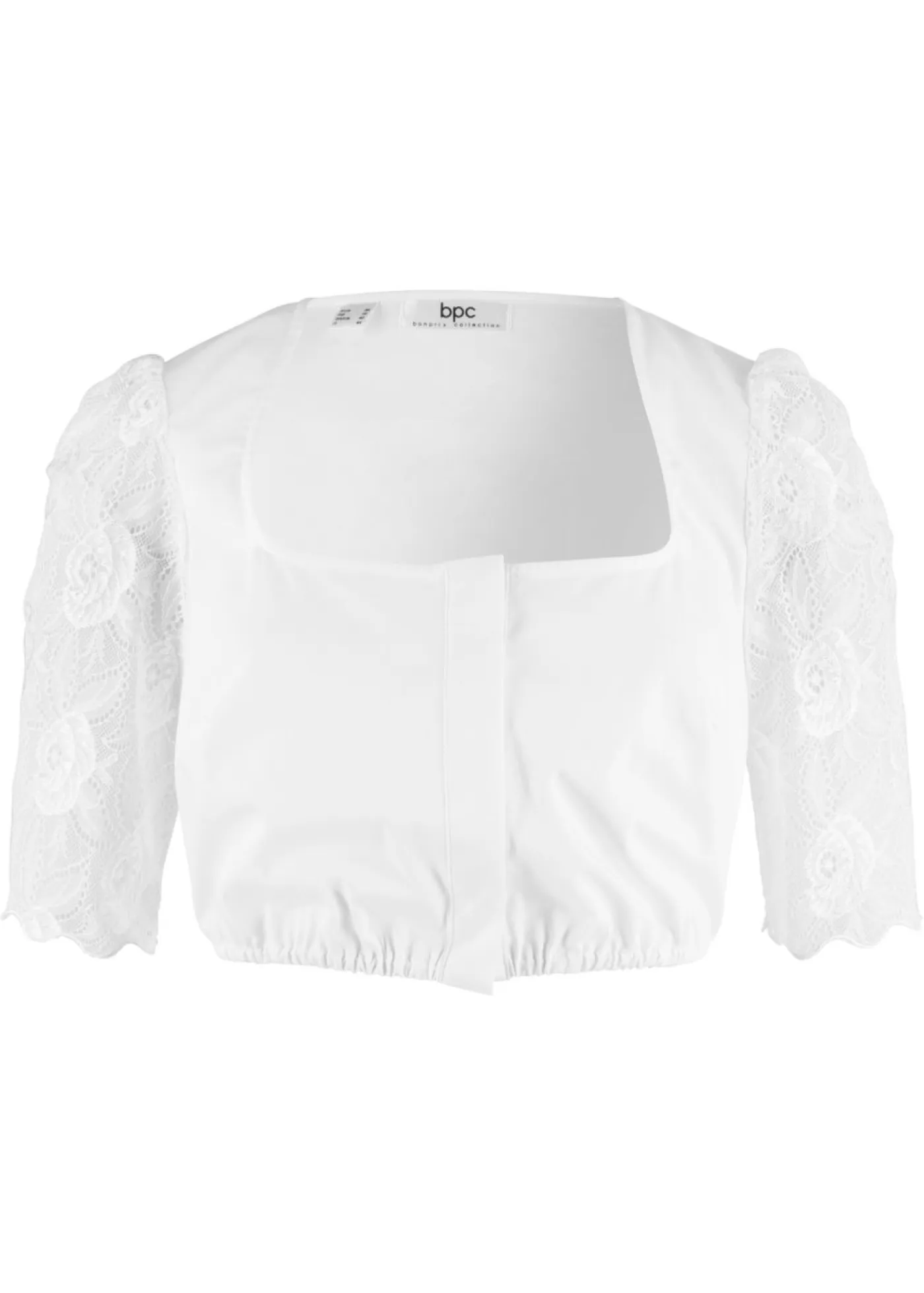 Blusa tradicional con manga de encaje Mujer Camisas Y Blusas