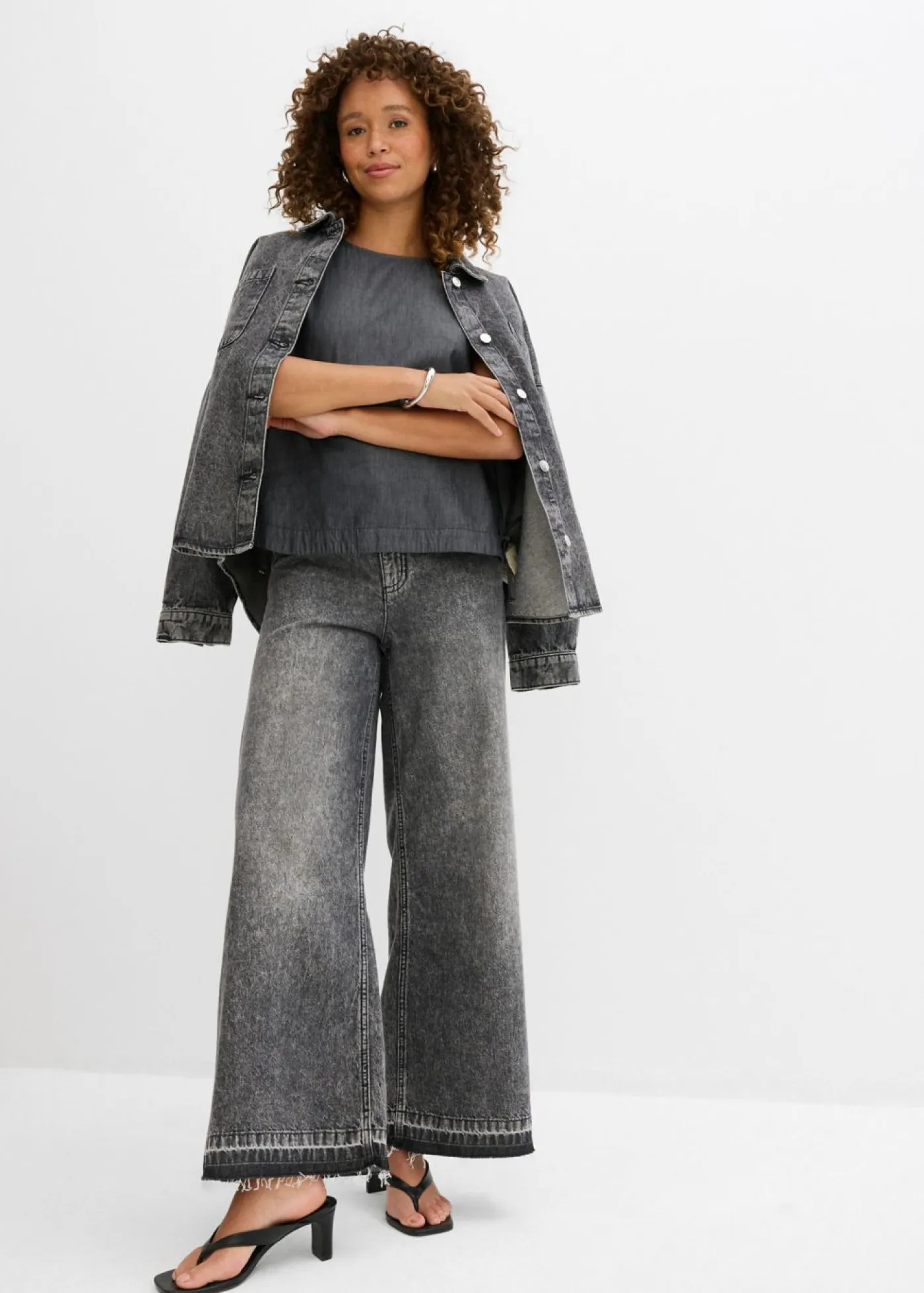 New Blusa vaquera de algodón orgánico Mujer Camisas Y Blusas|Camisetas