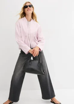 Outlet Blusón suave de mezcla de viscosa brillante Mujer Esenciales|Chaquetas Y Abrigos