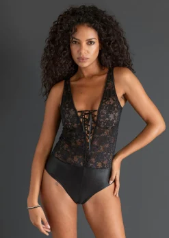 Hot Body con abertura y aspecto mojado Mujer Lencería Sexy
