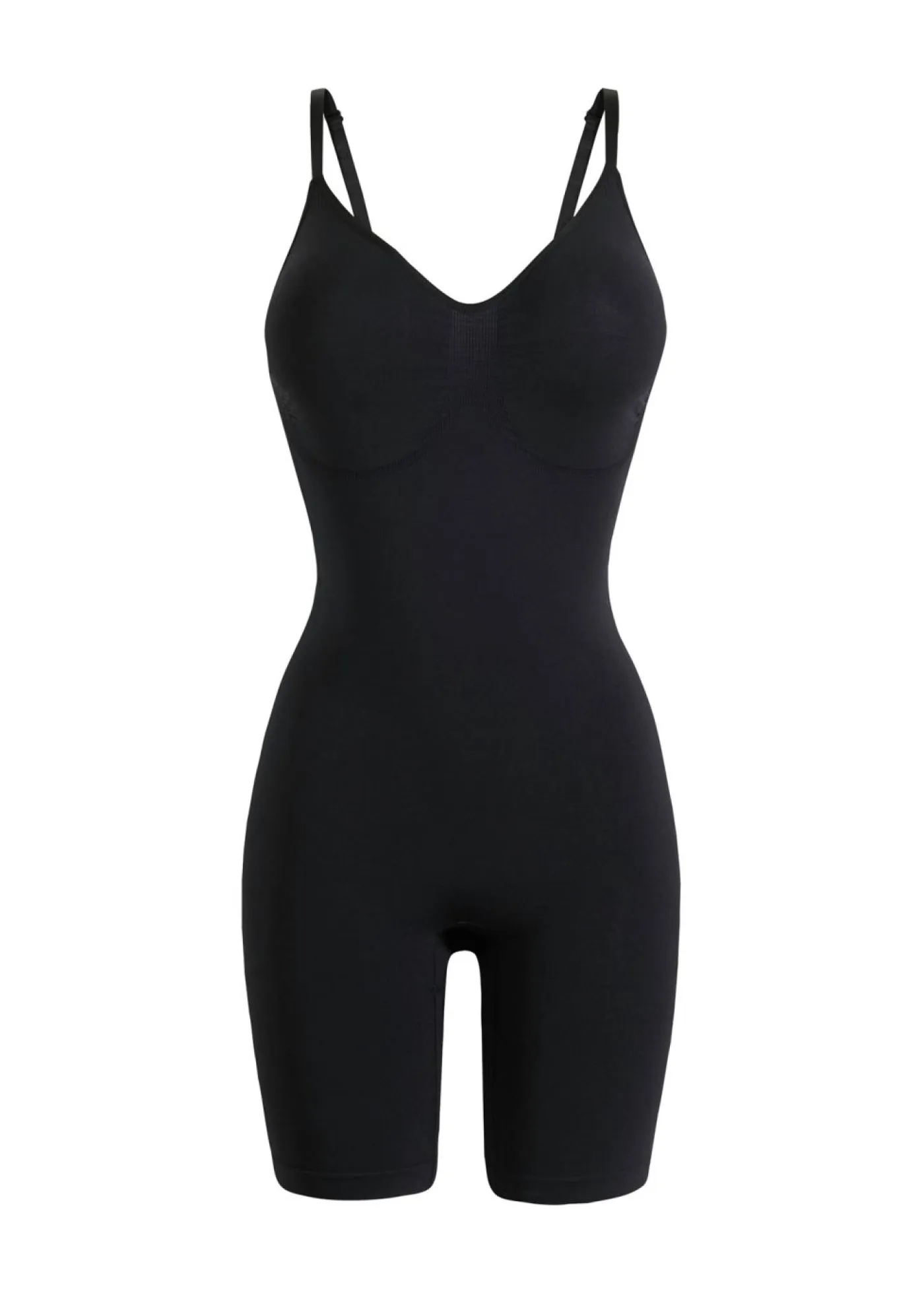 New Body con efecto moldeador medio sin costuras Mujer Sin Costuras|Bodies