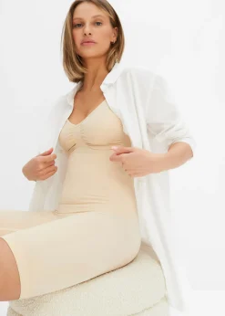 Clearance Body con efecto moldeador medio sin costuras Mujer Sin Costuras|Bodies