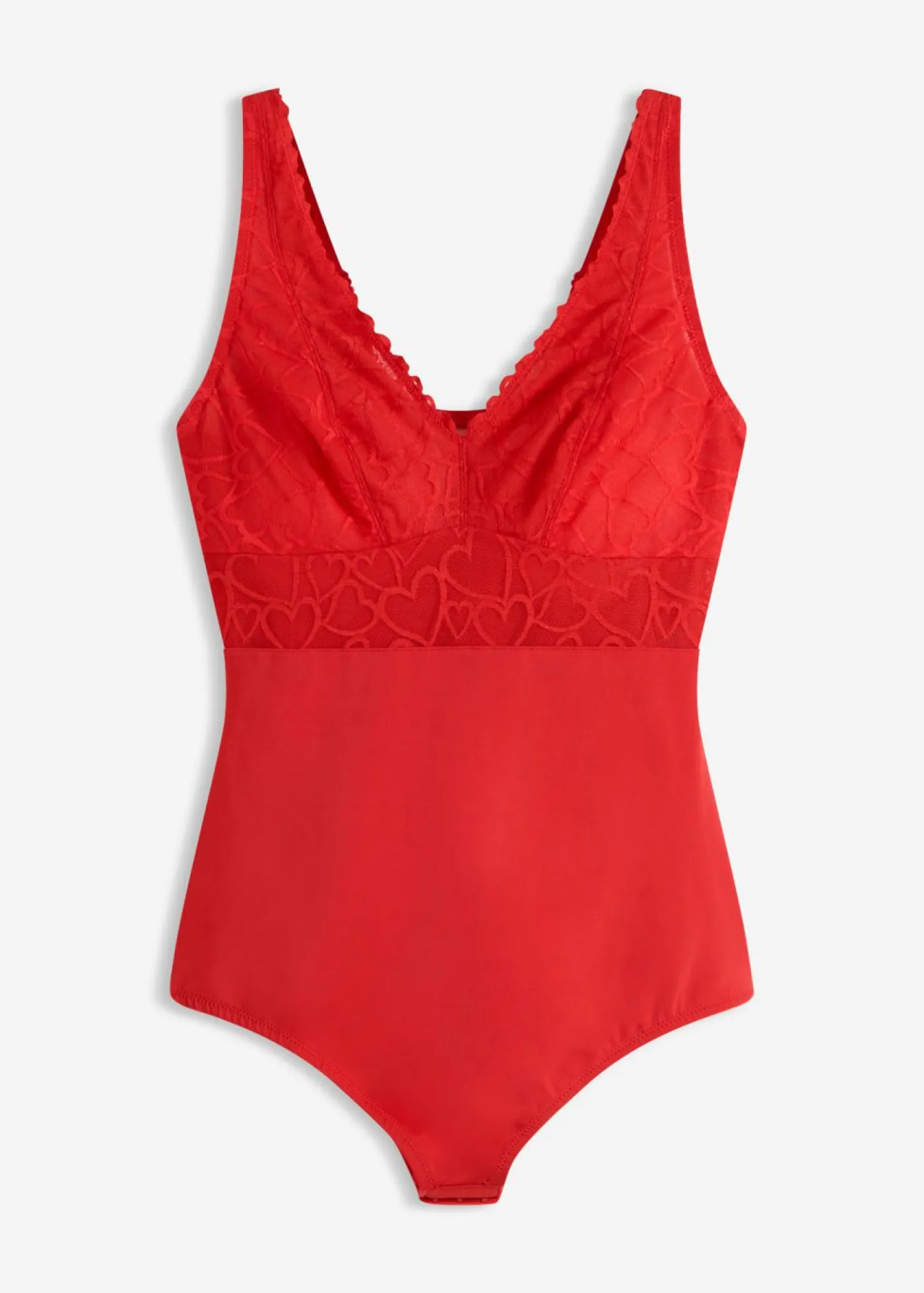 Hot Body con efecto moldeador medio y encaje de corazones Mujer Bodies|Ropa Interior Moldeadora