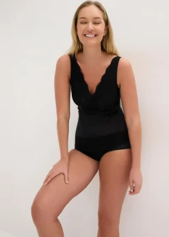 Discount Body con ligero efecto moldeador y encaje Mujer Bodies|Ropa Interior Moldeadora