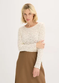 Best Body de encaje con superficie mullida Mujer Camisetas