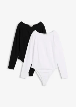 Body de manga larga (2 unidades) Mujer Básicos|Camisetas