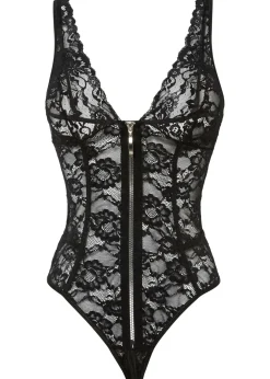 Clearance Body de tanga con abertura Mujer Lencería Sexy
