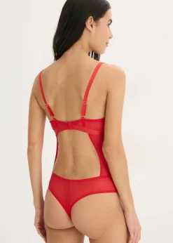 Best Body de tanga con encaje de corazones Mujer Bodies|Lencería