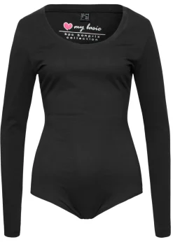Sale Body elástico de manga larga Mujer Ropa Interior De Algodón|Bodies