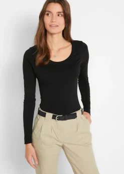 Sale Body elástico de manga larga Mujer Ropa Interior De Algodón|Bodies