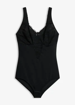 Sale Body sin aros con efecto moldeador medio y encaje Mujer Bodies|Ropa Interior Moldeadora
