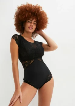 Clearance Body sin aros con encaje delicado Mujer Bodies|Lencería