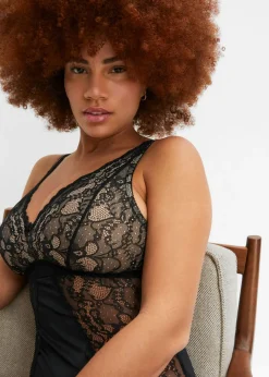 Best Body sin aros con encaje delicado Mujer Bodies|Lencería
