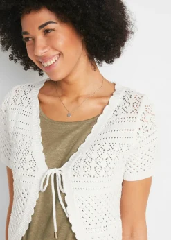 Outlet Bolero corto de ganchillo Mujer Chaquetas Y Abrigos|Ropa De Punto