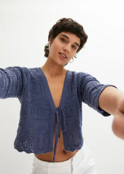 Online Bolero de punto ajour Mujer Jerséis|Ropa De Punto